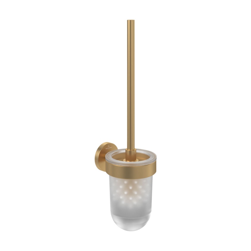 Cutout image of Villeroy & Boch Elements Tender Brushed Gold Toilet Brush Set